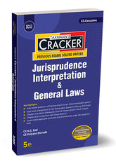 Taxmann Cracker -Jurisprudence Interpretation and General Laws Book for CS Executive by N.S. Zad, Kalyani Shirode